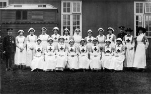 Nurses standing lined up 
