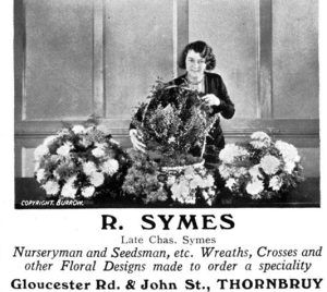 A women making floral designs