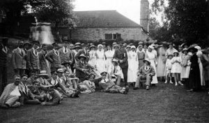 A group of servants and nurses